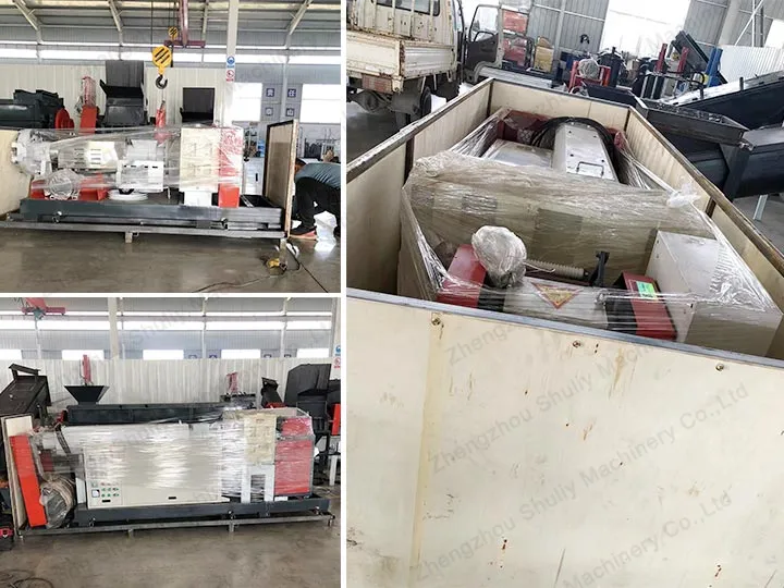 plastic granulator send to Ghana