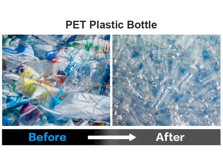 PET Bottle Label Remover Processing Effect