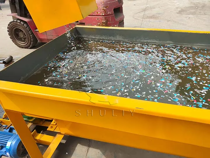 float sink tanks for plastics seperation