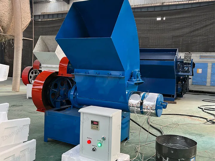 EPS hot melting recycling machine in factory