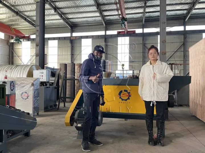 client in plastic recycling process equipment plant